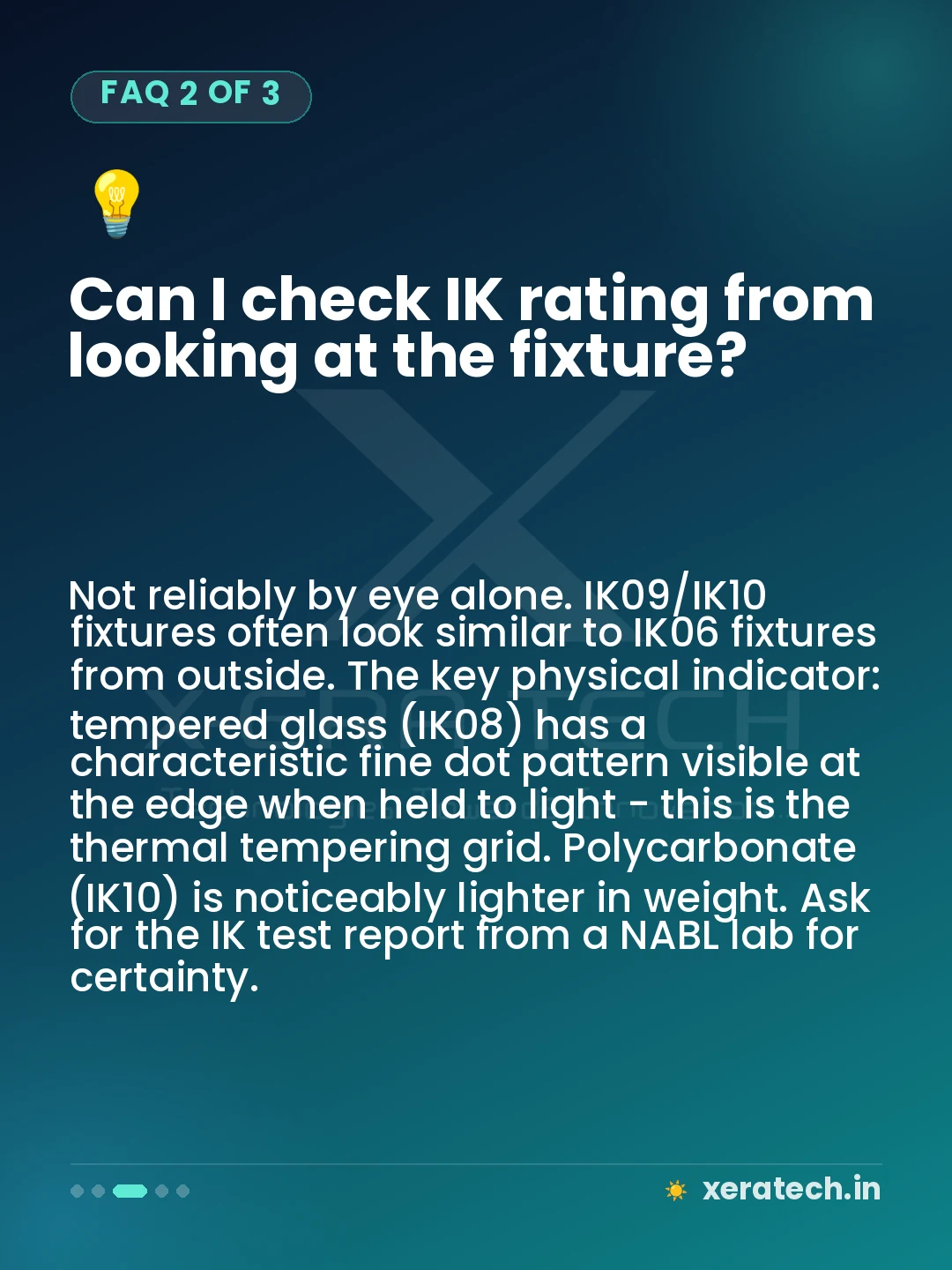 Can I check IK rating from looking at the fixture?