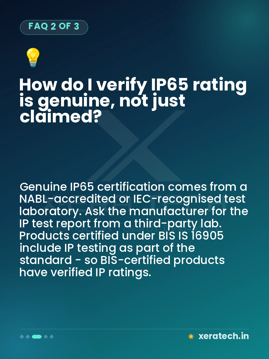 How do I verify IP65 rating is genuine, not just claimed?