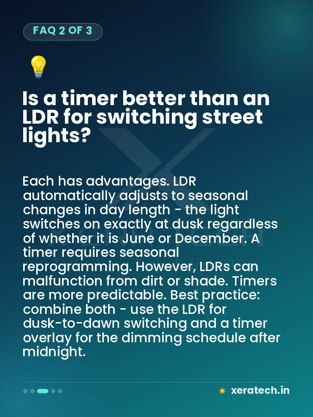 Is a timer better than an LDR for switching street lights?