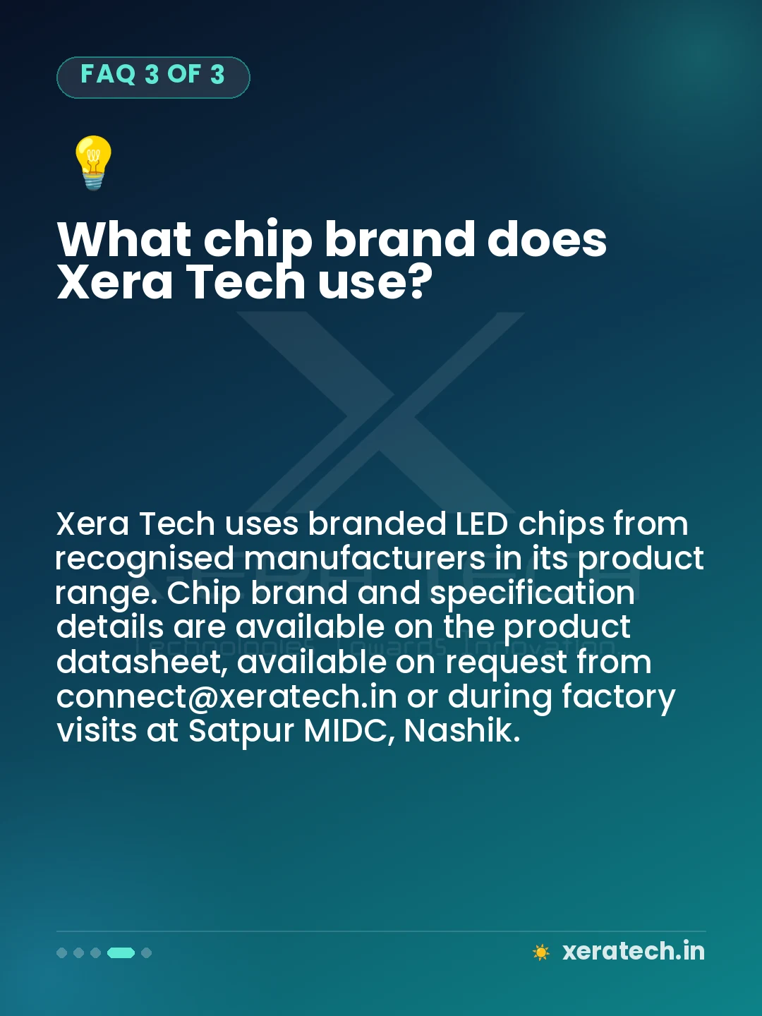 What chip brand does Xera Tech use?