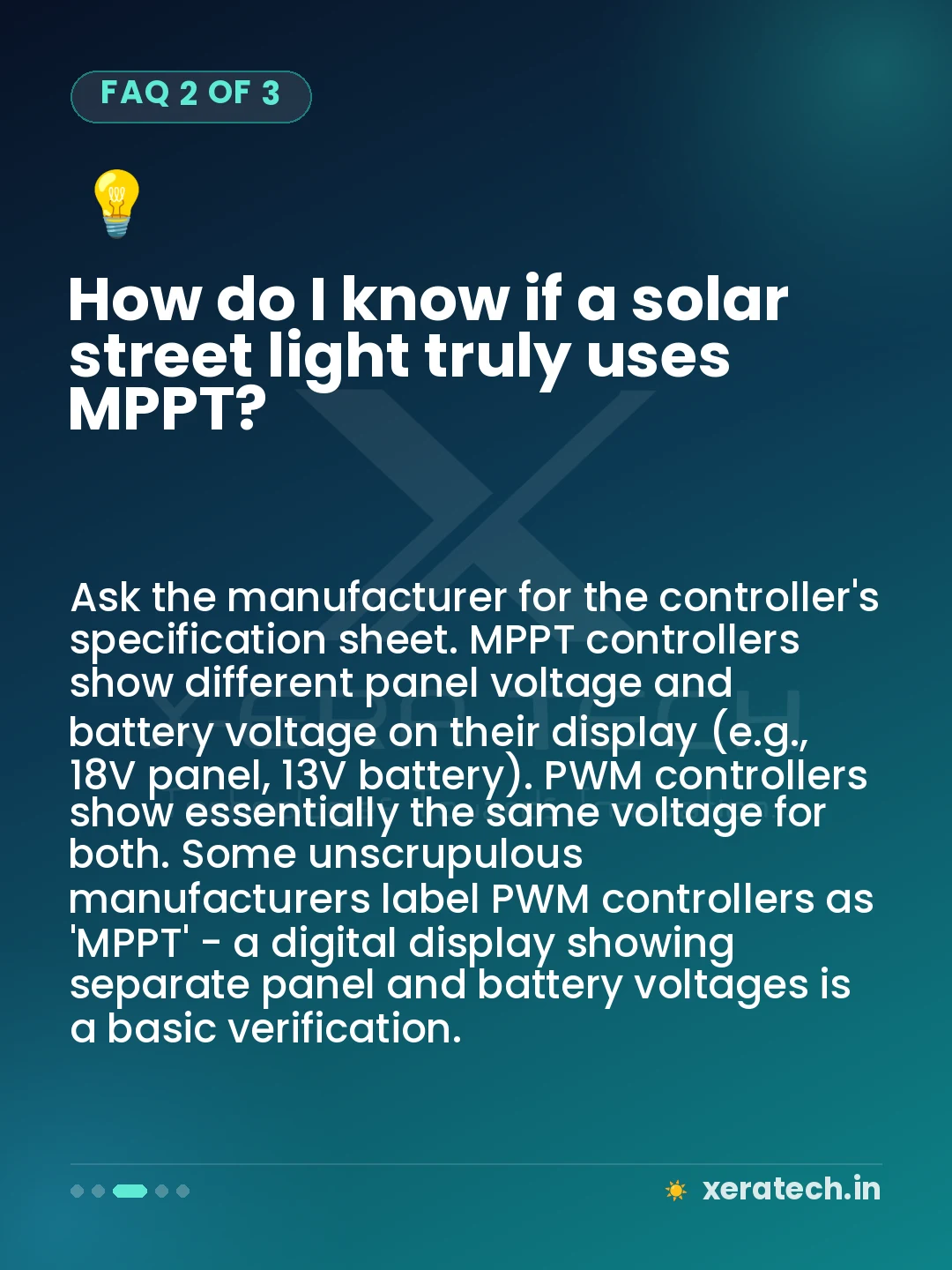 How do I know if a solar street light truly uses MPPT?