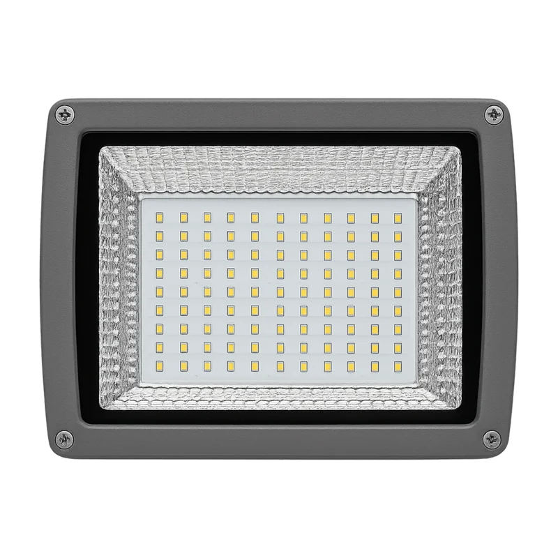 Xera Tech 120W Flood Light Back Choke Glass Model – front view of the 120W LED Flood Light
