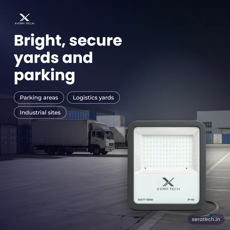 Xera Tech 100W LED Flood Light for yards and parking areas at night