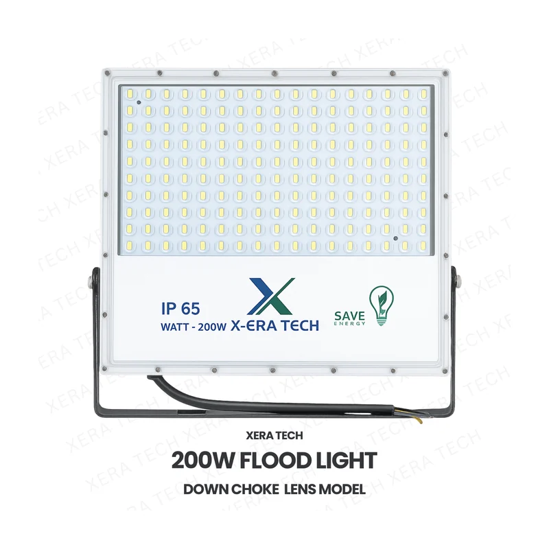Xera Tech 200W Flood Light Down Choke Lens Model – front view of the 200W LED Flood Light