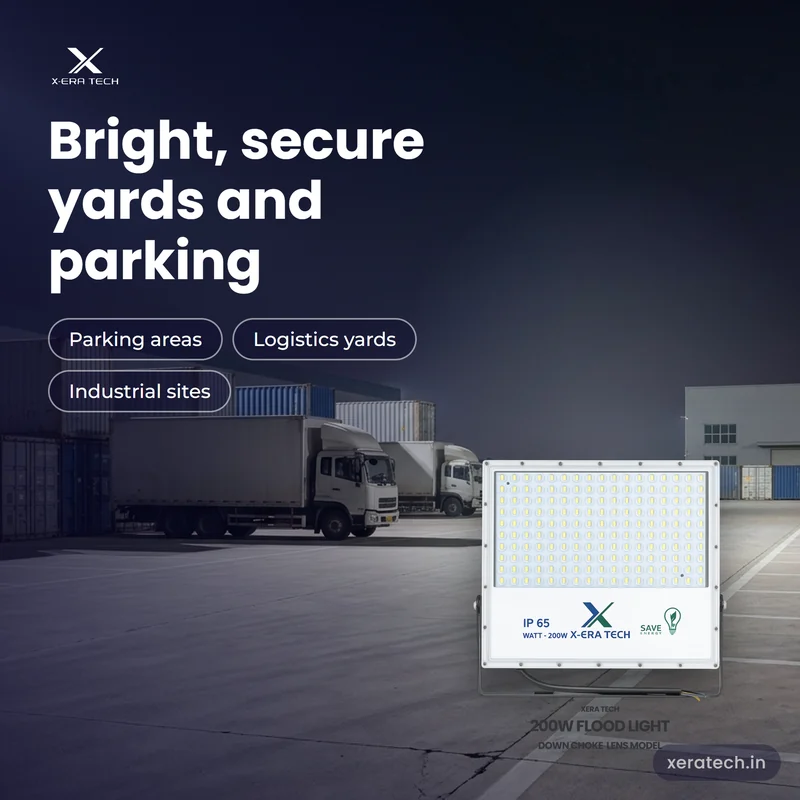 Xera Tech 200W LED Flood Light for yards and parking areas at night