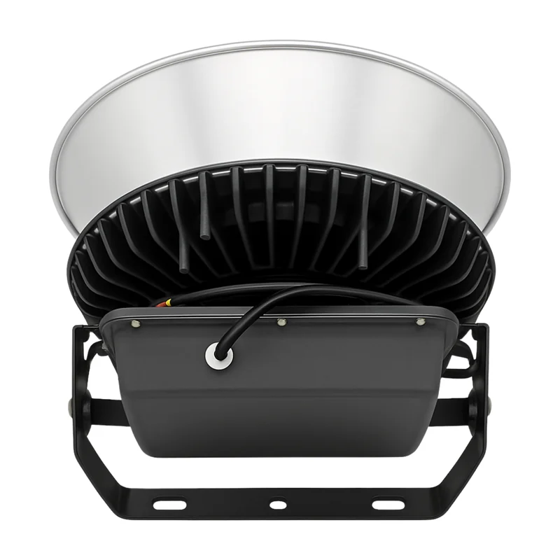 Xera Tech 250W LED High Bay Light back view showing the housing, driver and mounting