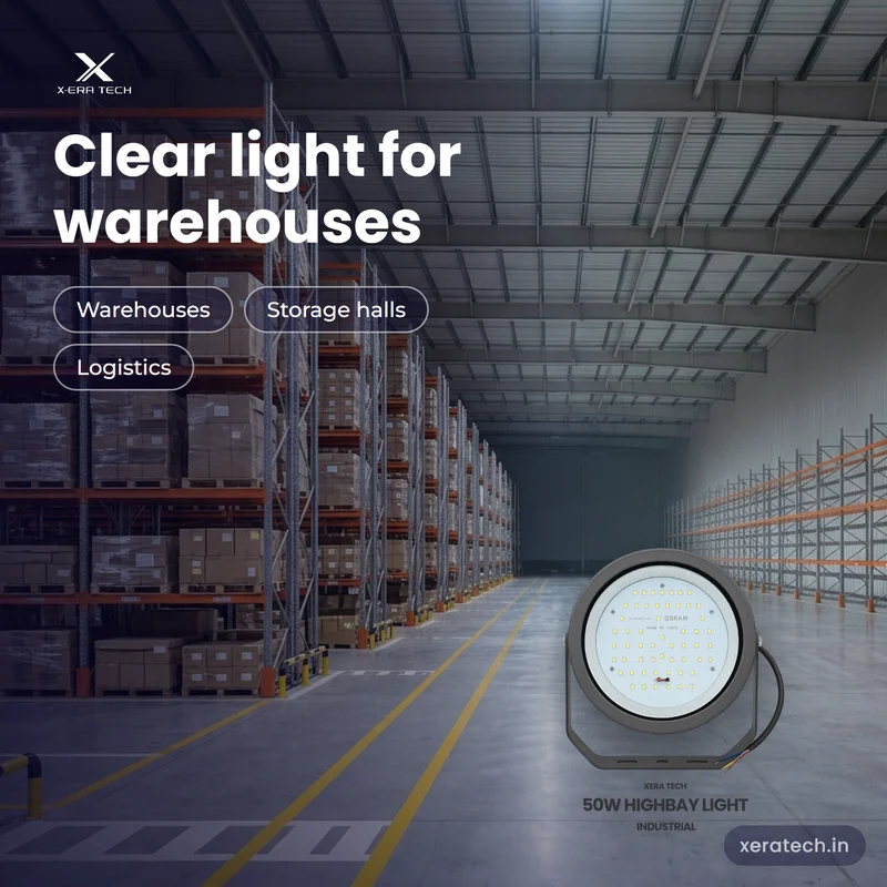 Xera Tech 50W LED High Bay Light for warehouses
