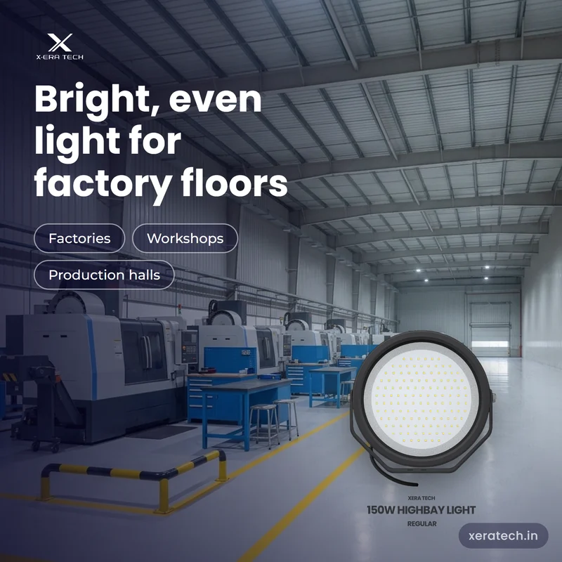 Xera Tech 150W LED High Bay Light for factory floors