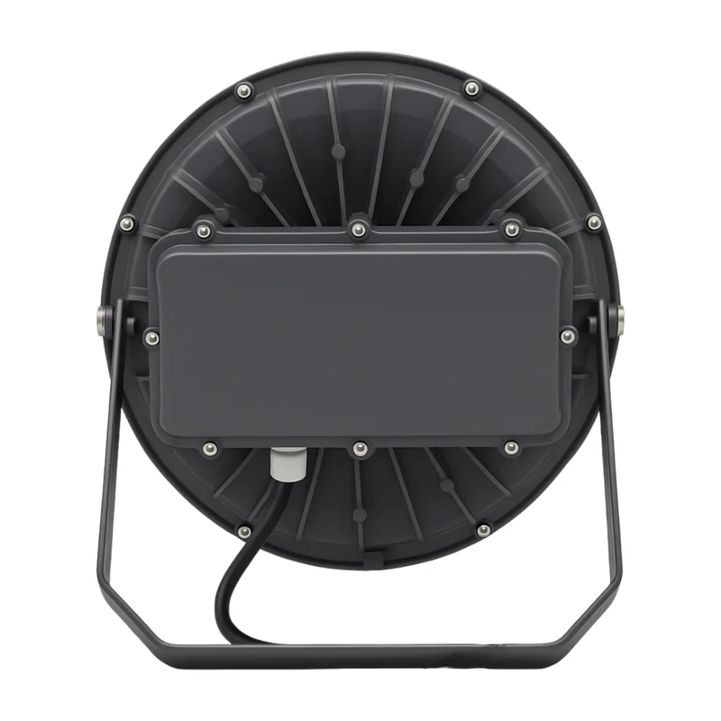 Xera Tech 100W LED High Bay Light back view showing the housing, driver and mounting