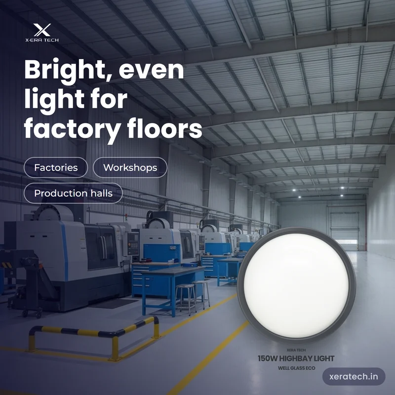 Xera Tech 150W LED High Bay Light for factory floors