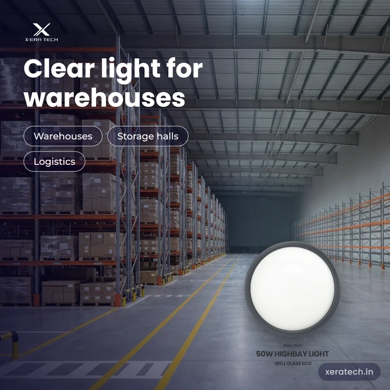 Xera Tech 50W LED High Bay Light for warehouses