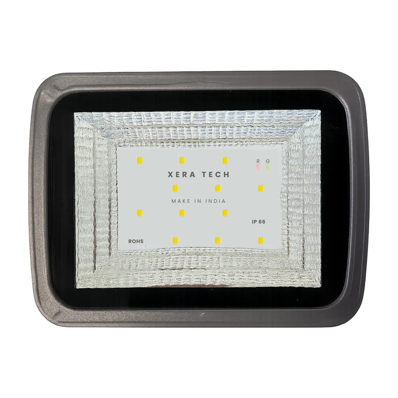 Xera Tech 18W Solar Flood Light Semi Integrated Glass Model – front view of the 18W Solar Flood Light