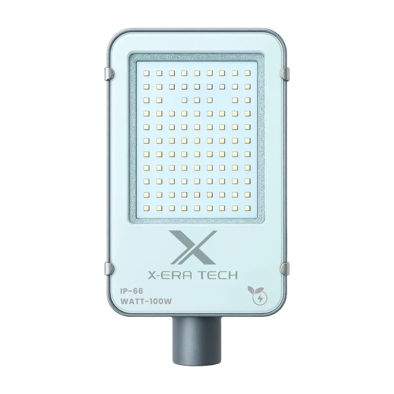 Xera Tech 100W Street Light Glass Model – front view of the 100W LED Street Light