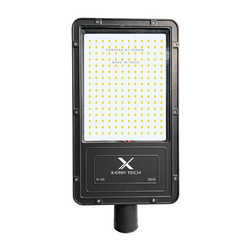 Xera Tech 180W Street Light Glass Model – front view of the 180W LED Street Light