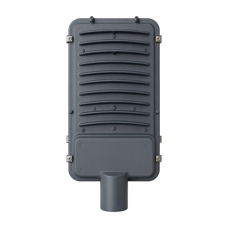 Xera Tech 200W LED Street Light back view showing the housing, driver and mounting