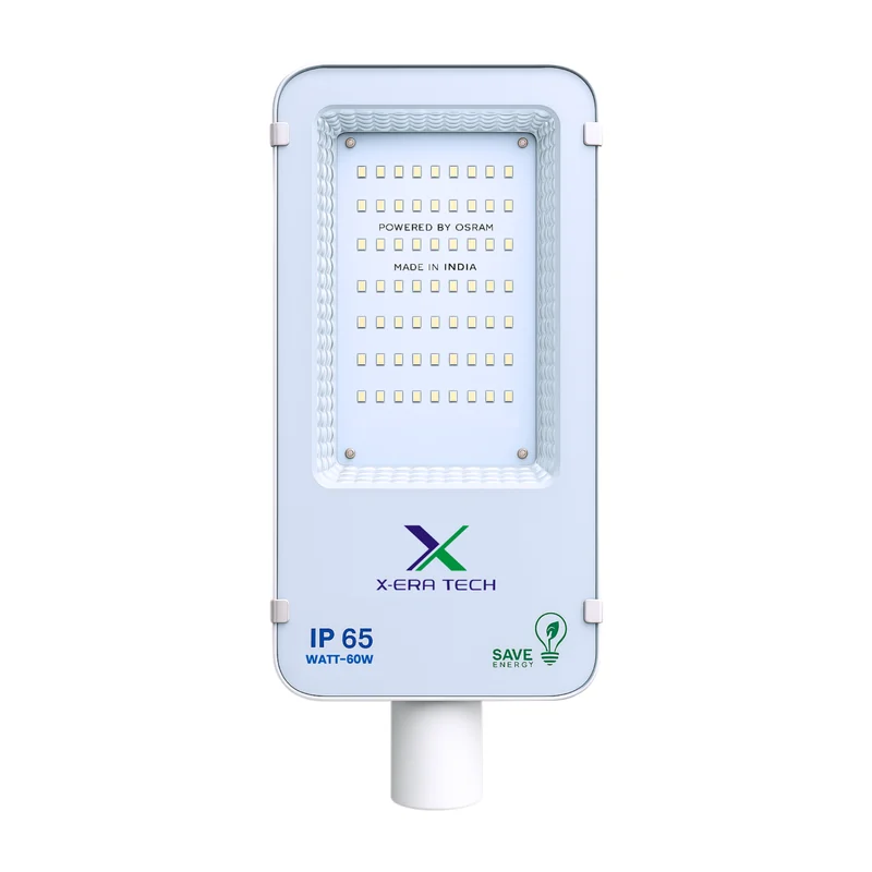 Xera Tech 60W Street Light Glass Model – front view of the 60W LED Street Light
