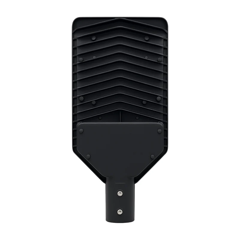 Xera Tech 100W LED Street Light back view showing the housing, driver and mounting