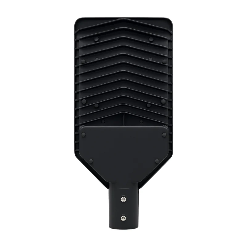 Xera Tech 120W LED Street Light back view showing the housing, driver and mounting