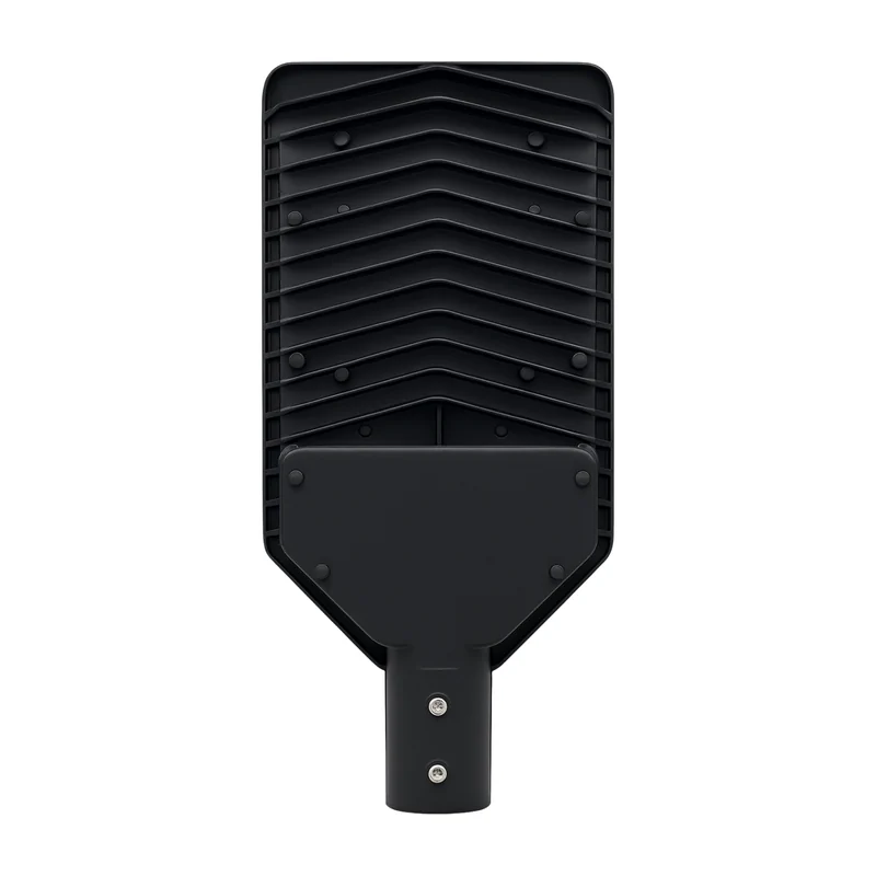 Xera Tech 150W LED Street Light back view showing the housing, driver and mounting