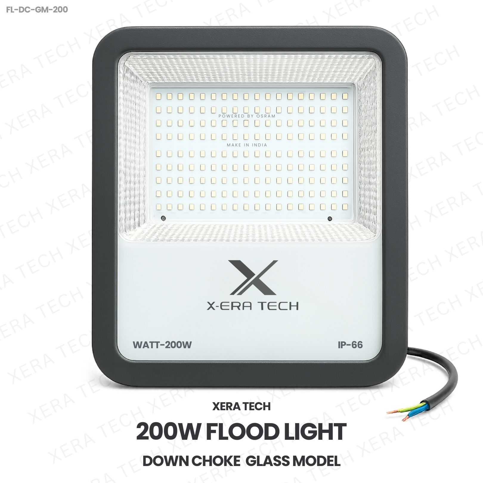 200W Flood Light Down Choke Glass Model