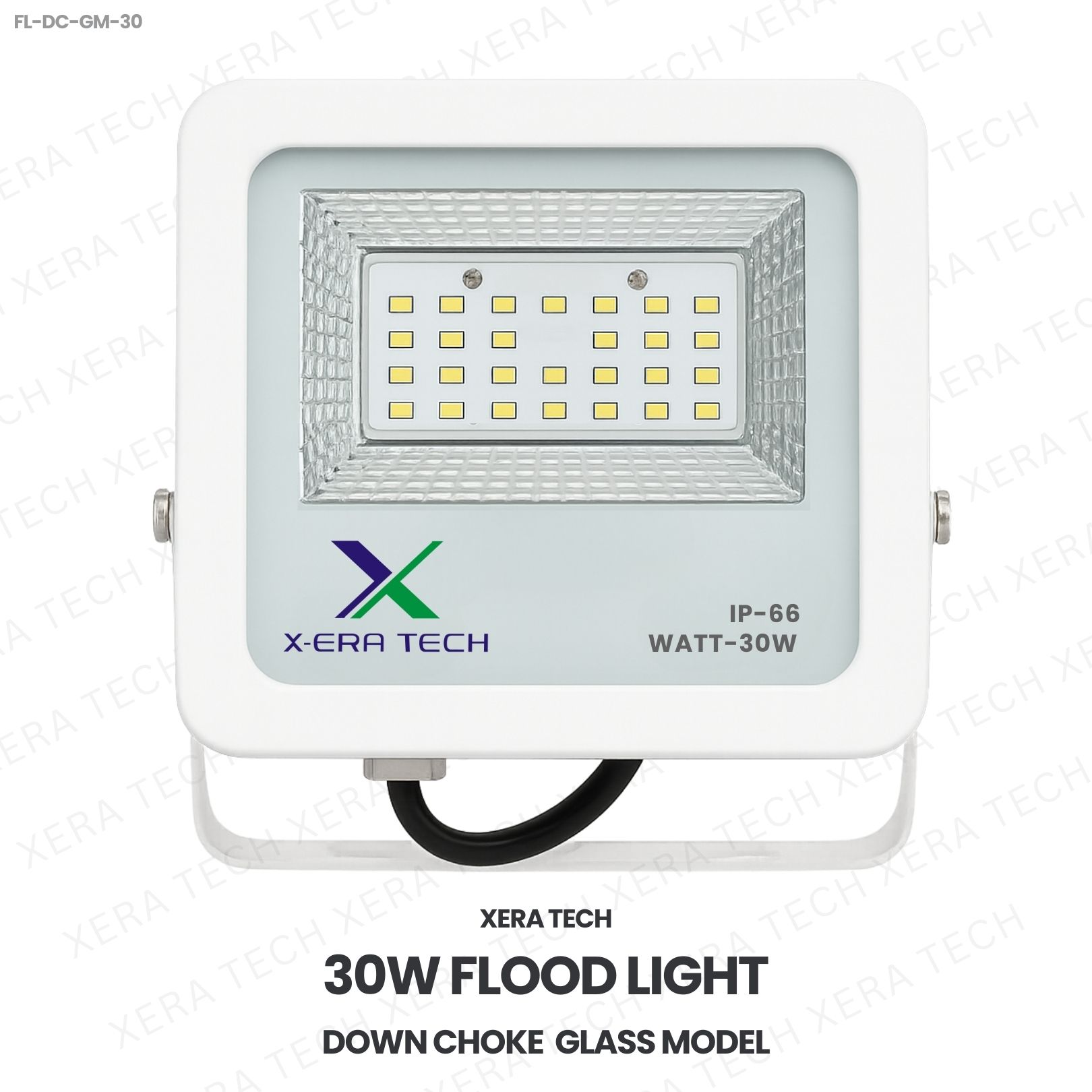 30W Flood Light Down Choke Glass Model