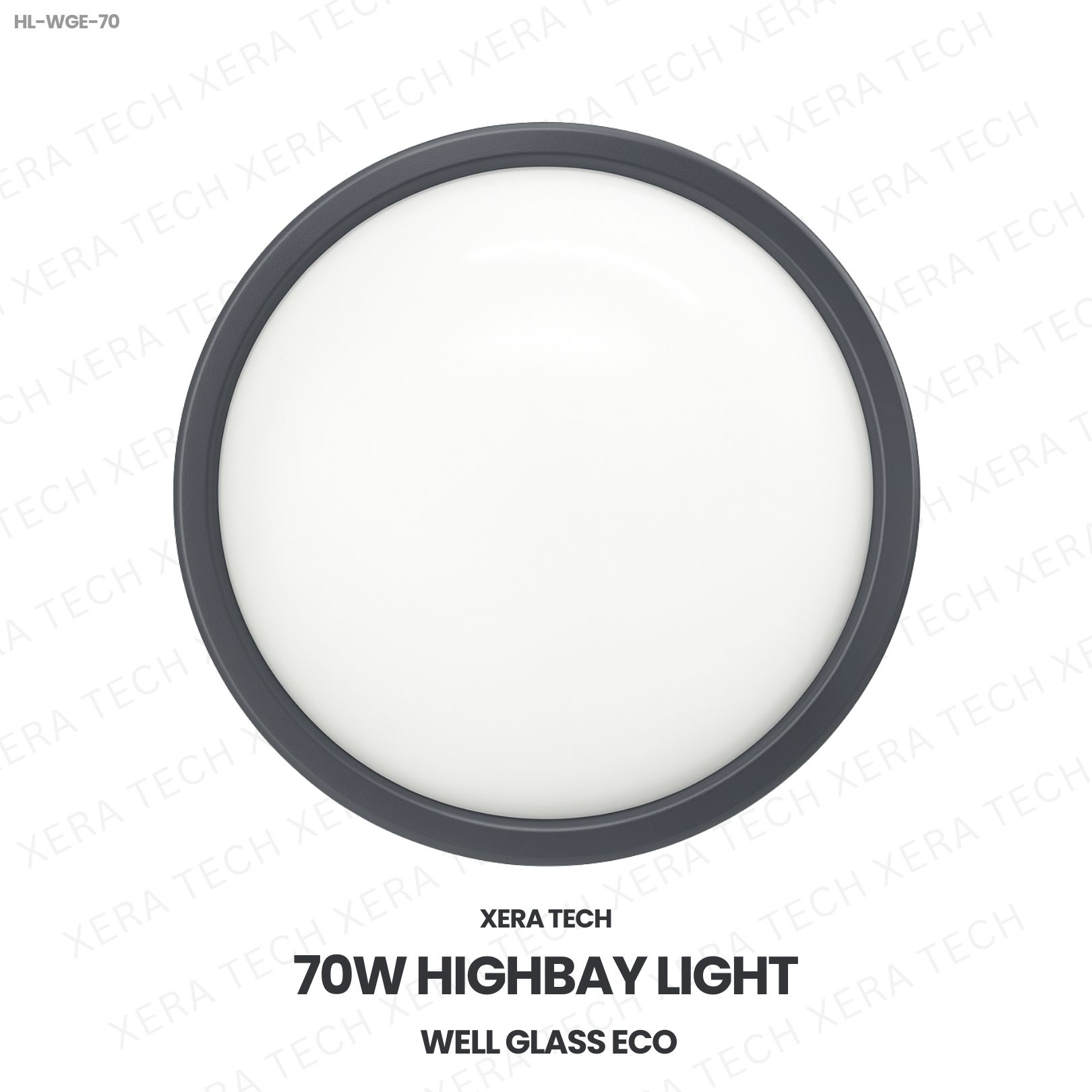70W Highbay Light Well Glass Eco