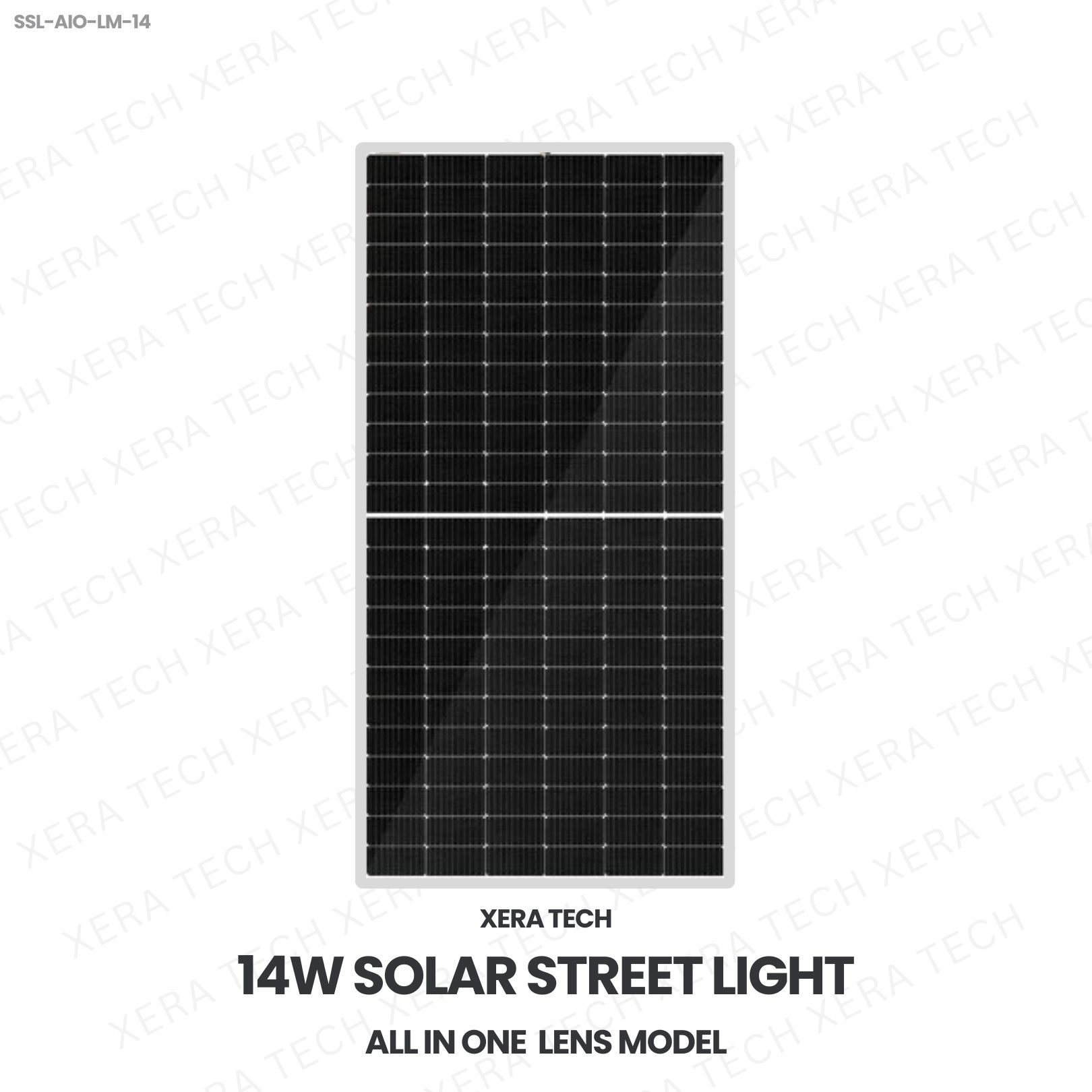 14W Solar Street Light All In One Lens Model - View 2