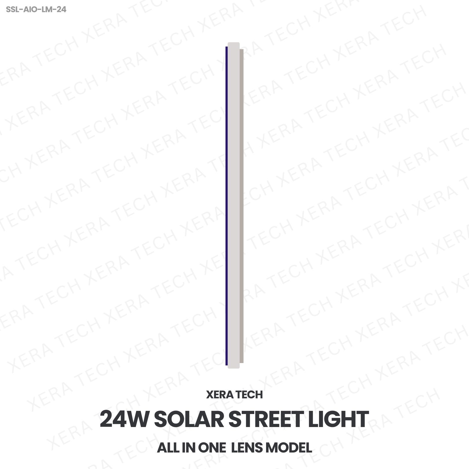 24W Solar Street Light All In One Lens Model - View 3