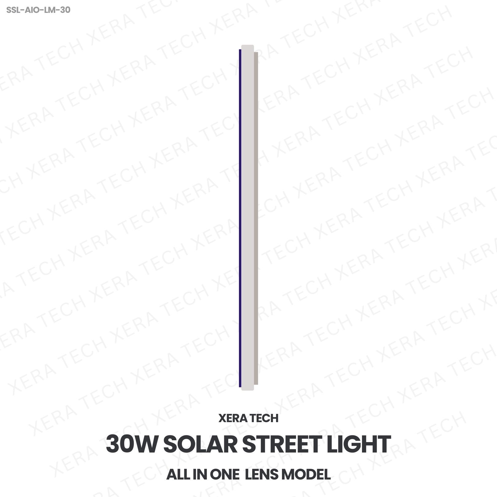 30W Solar Street Light All In One Lens Model - View 3