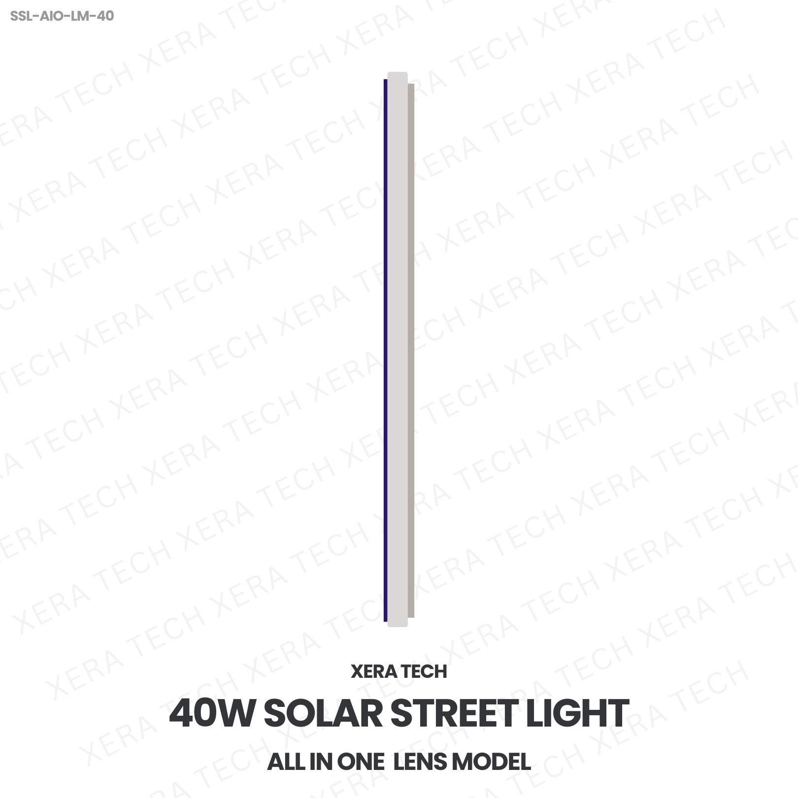 40W Solar Street Light All In One Lens Model - View 3