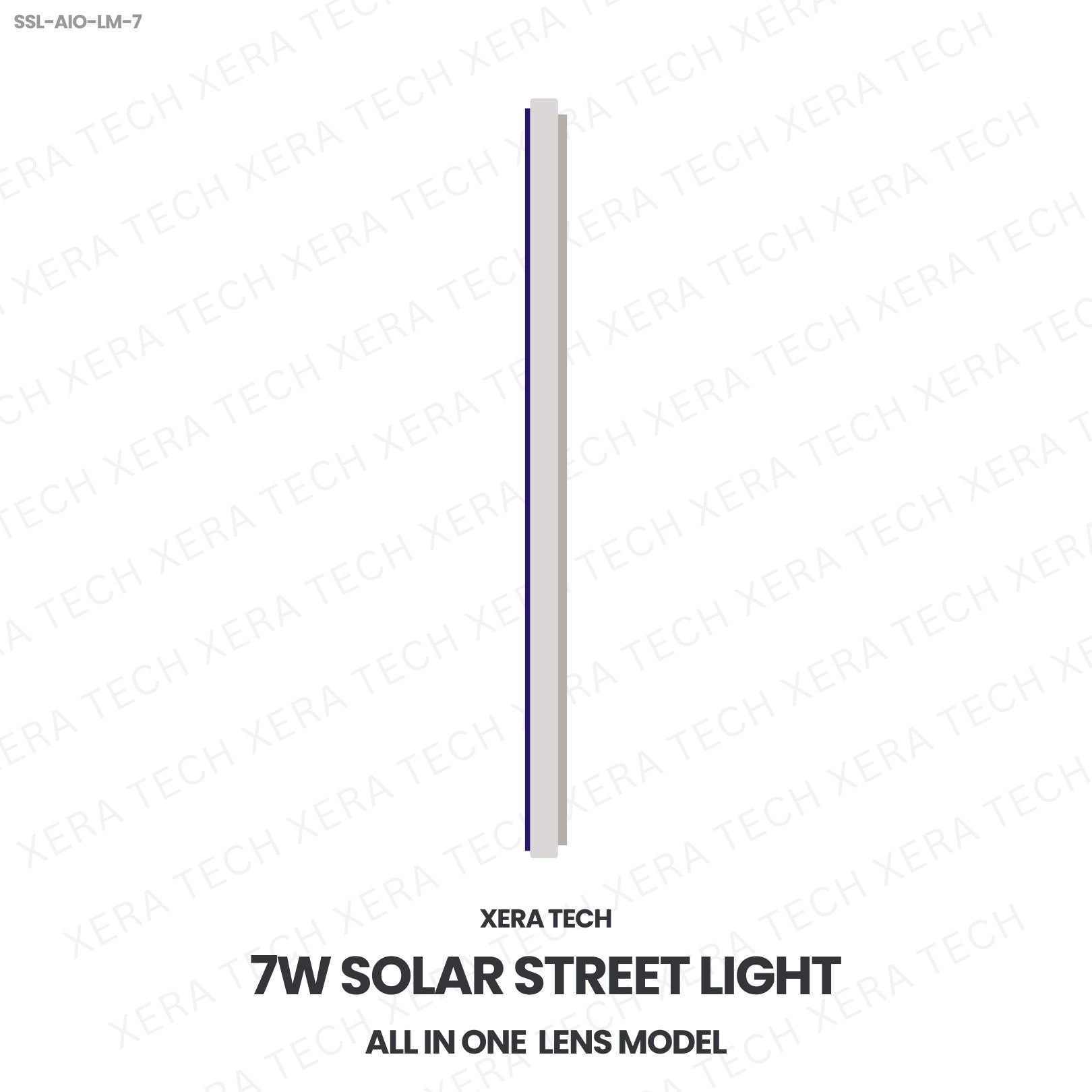 7W Solar Street Light All In One Lens Model - View 3