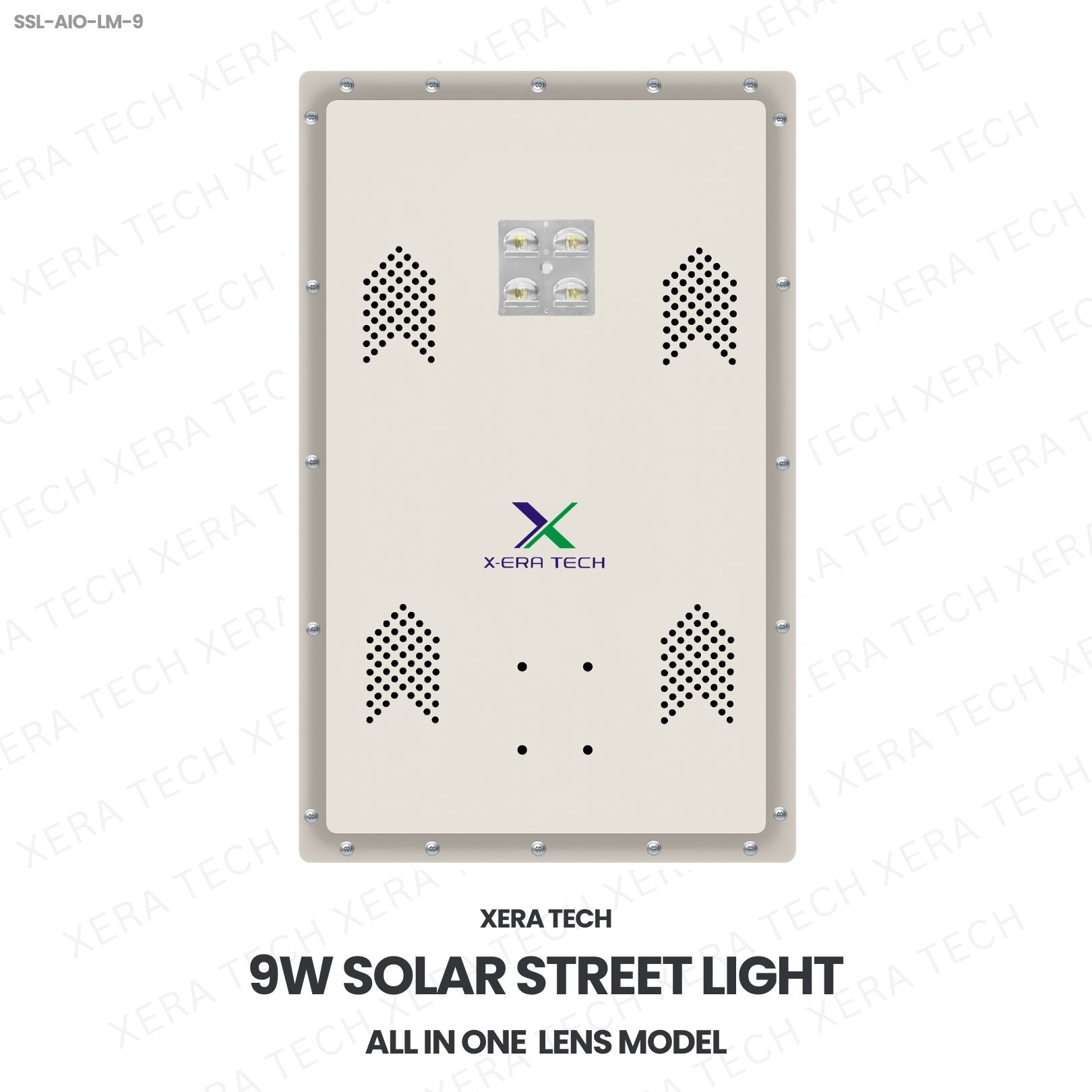 9W Solar Street Light All In One Lens Model