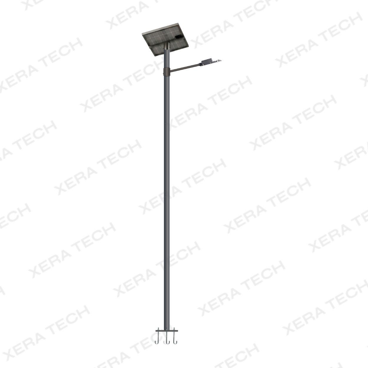 15W Street Light Set Glass Model – back view showing driver and heat sink | Xera Tech