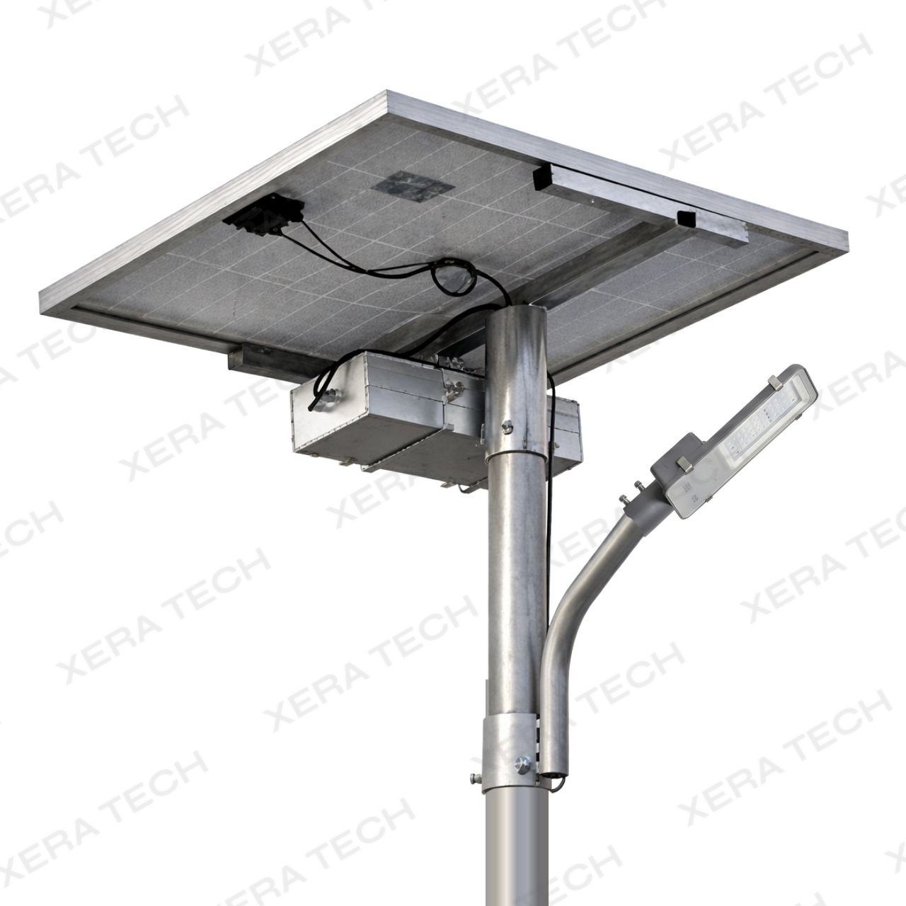 20W Solar Street Light Set – Glass Model (External Battery Box) – 20WW LED Street Light Set by Xera Tech