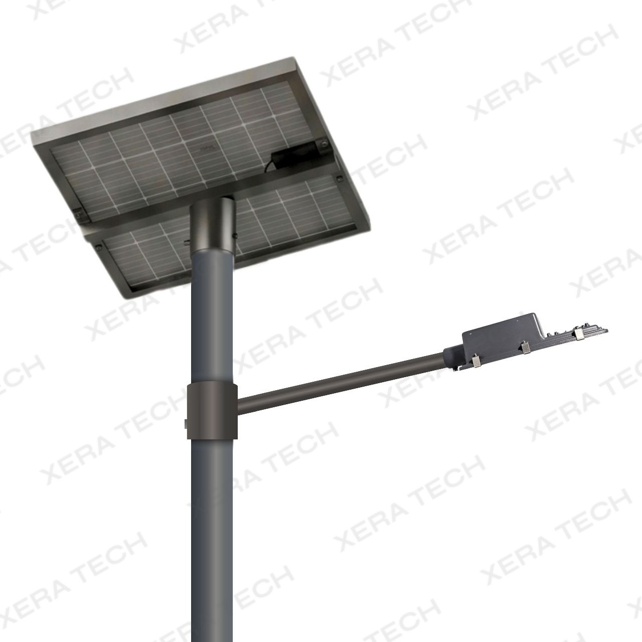 12W Solar Street Light Set – Lens Model with RMS – 12WW LED Street Light Set by Xera Tech