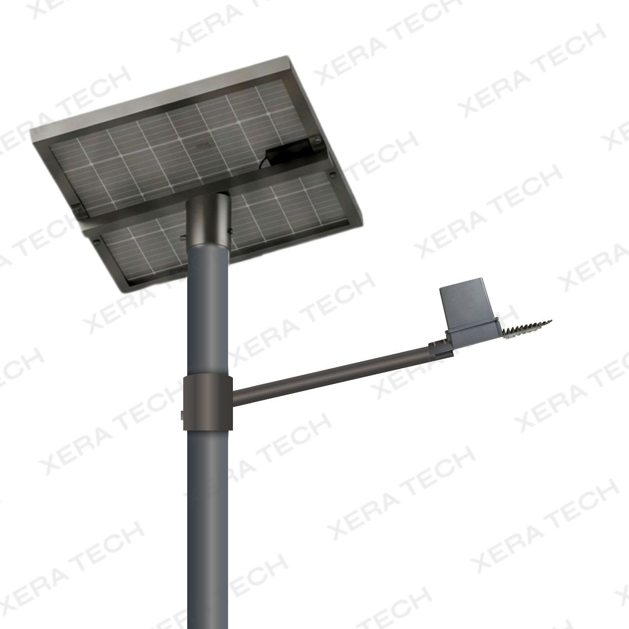 9W Solar Street Light Set – Lens Model (Inbuilt Battery) – 9WW LED Street Light Set by Xera Tech