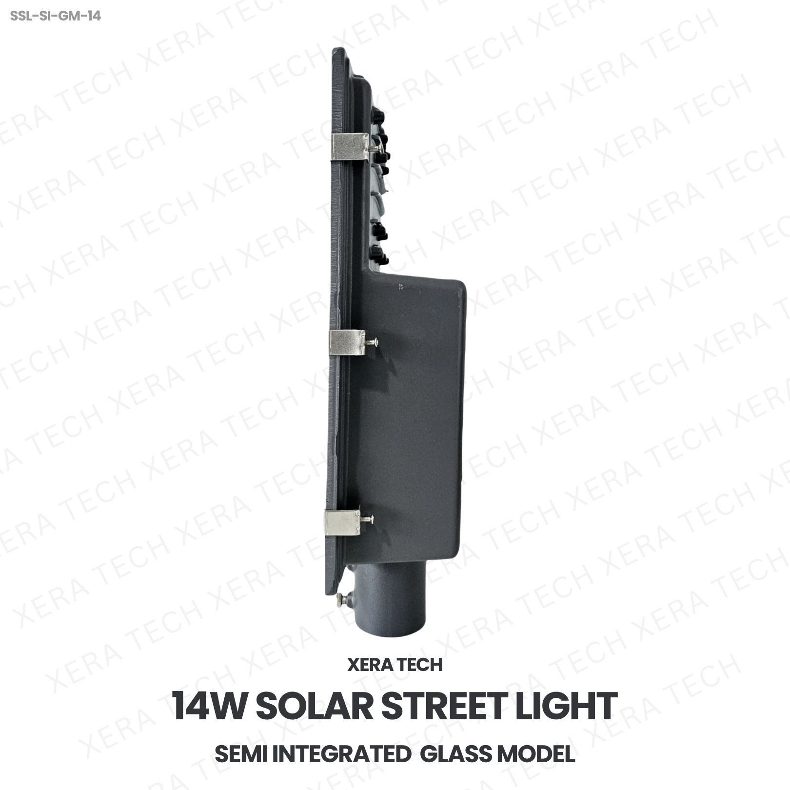 14W Solar Street Light Semi Integrated Glass Model - View 3