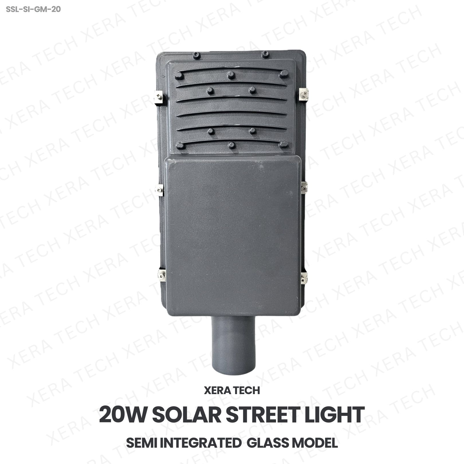 20W Solar Street Light Semi Integrated Glass Model - View 2