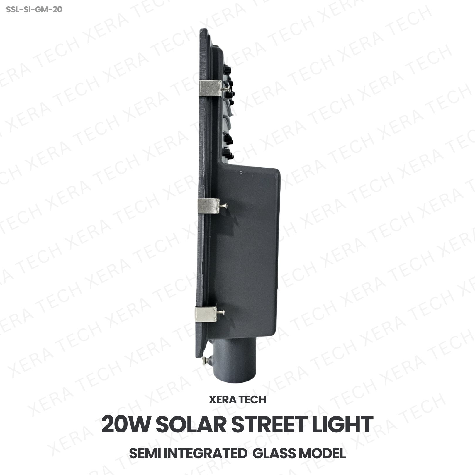 20W Solar Street Light Semi Integrated Glass Model - View 3