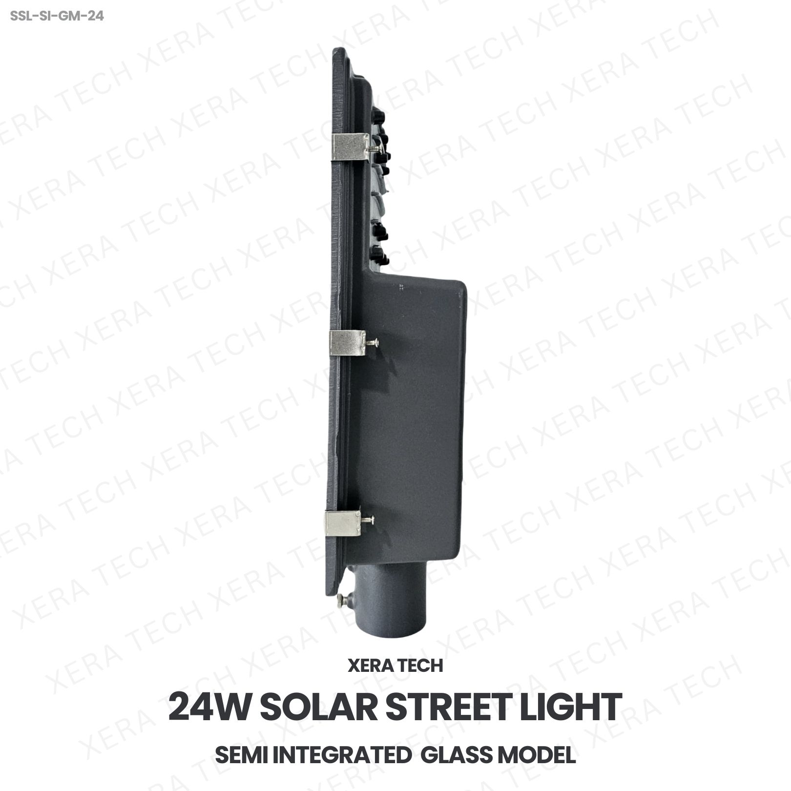 24W Solar Street Light Semi Integrated Glass Model - View 3