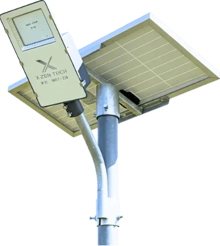 Integrated solar street light set with panel and battery for outdoor lighting — Xera Tech