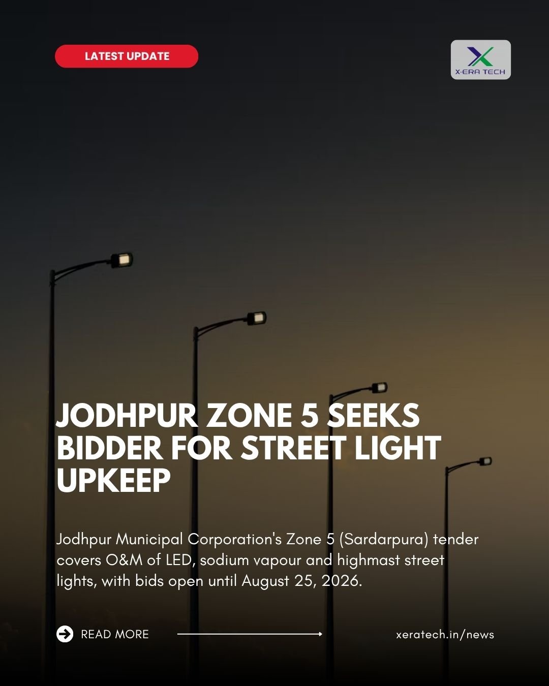 Jodhpur Zone 5 Seeks Bidder For Street Light Upkeep