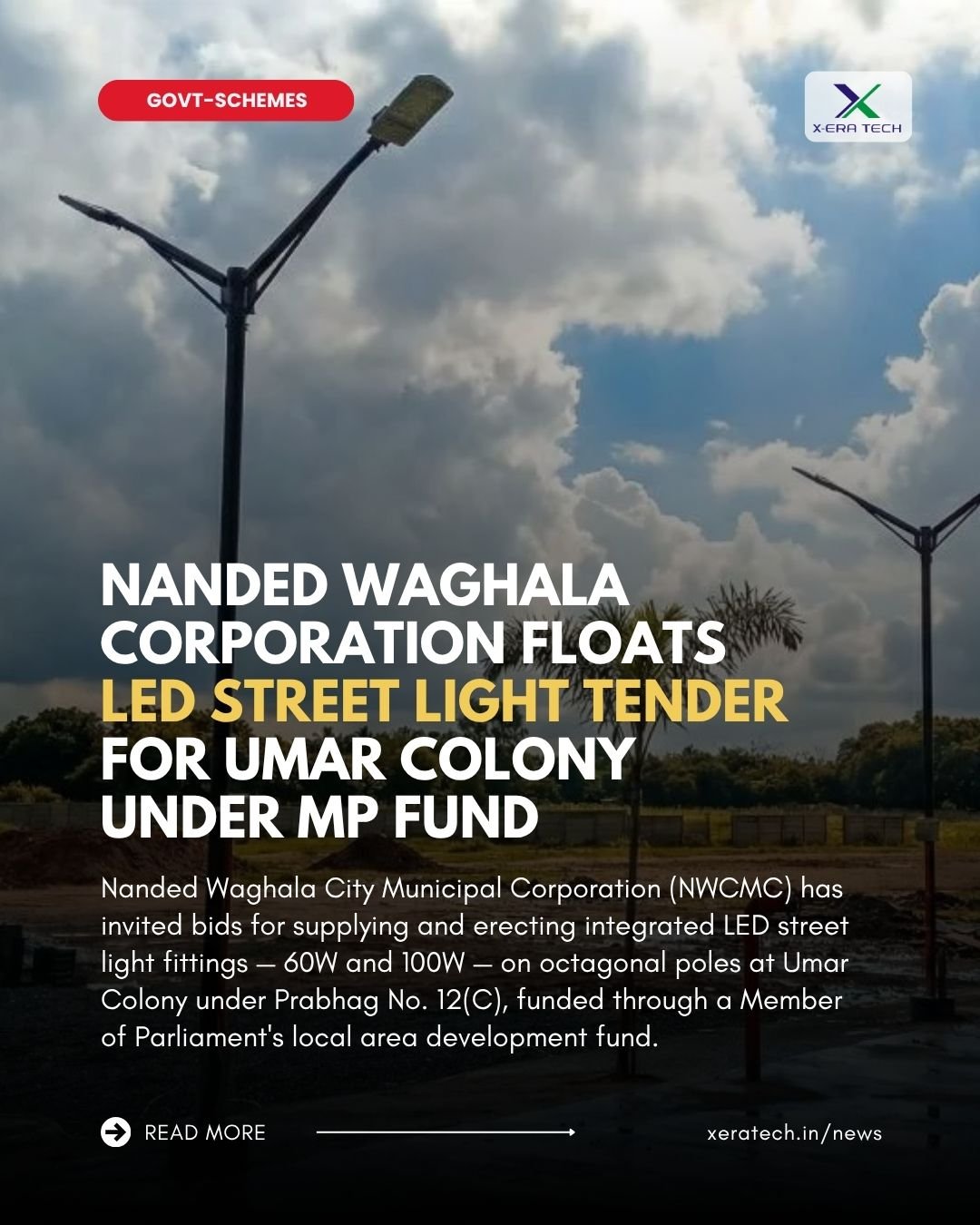 Nanded Waghala Corporation Floats LED Street Light Tender for Umar Colony Under MP Fund