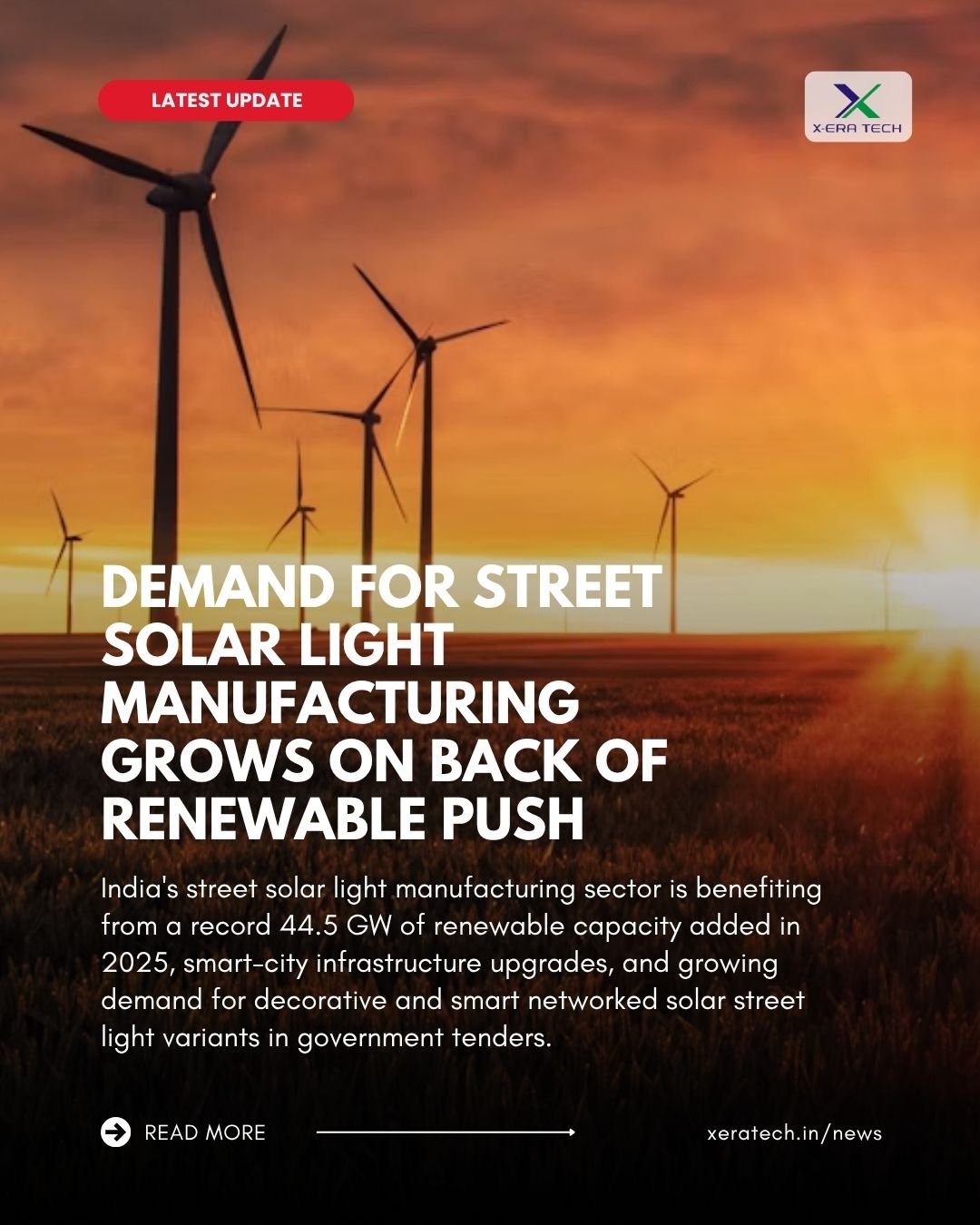 Demand For Street Solar Light Manufacturing Grows On Back Of Renewable Push