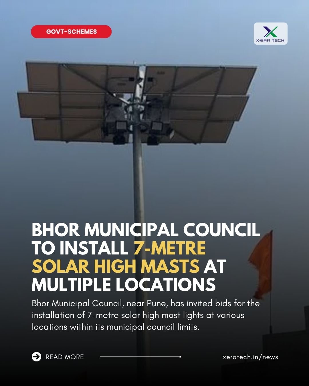 Bhor Municipal Council to Install 7-Metre Solar High Masts at Multiple Locations