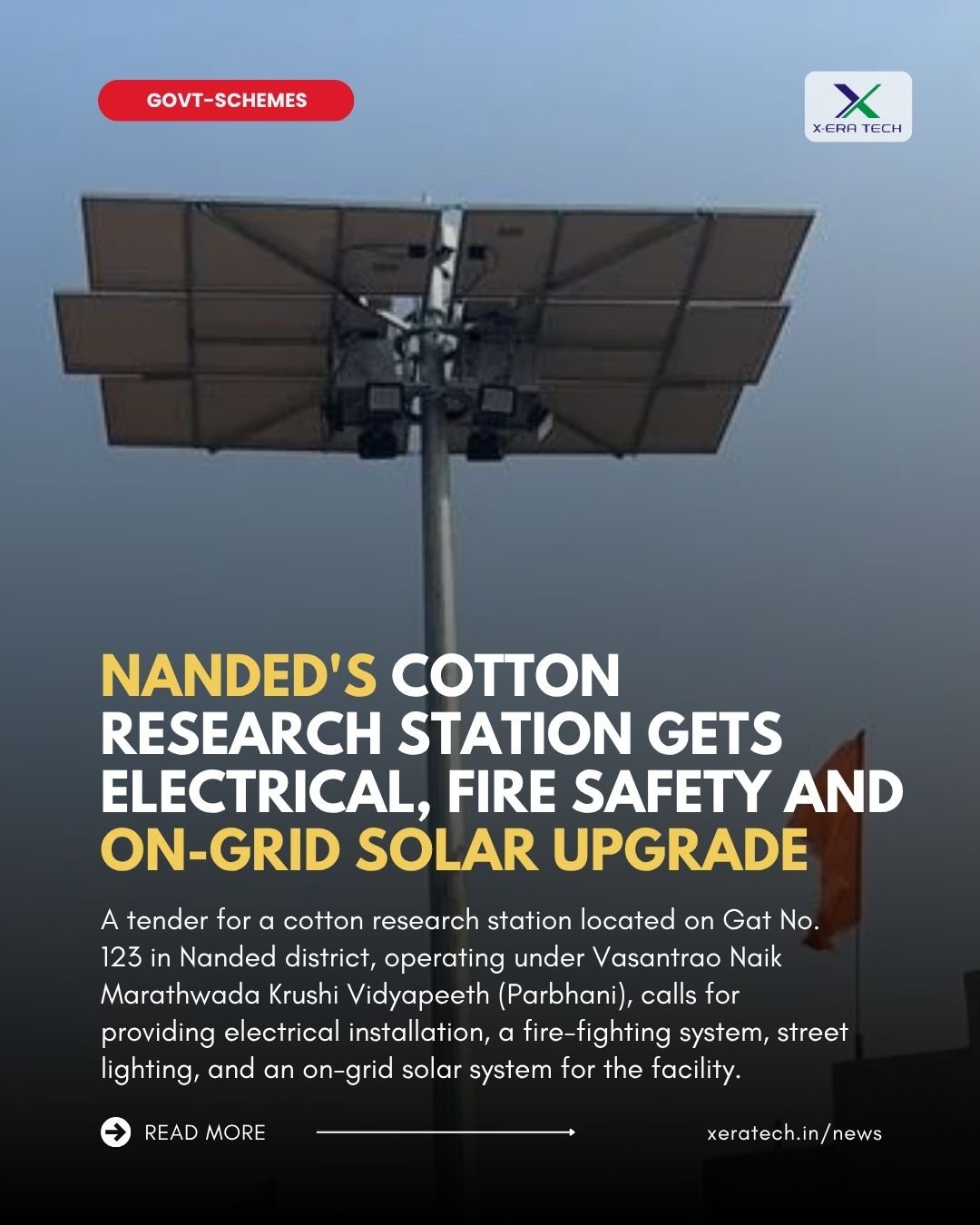 Nanded's Cotton Research Station Gets Electrical, Fire Safety and On-Grid Solar Upgrade