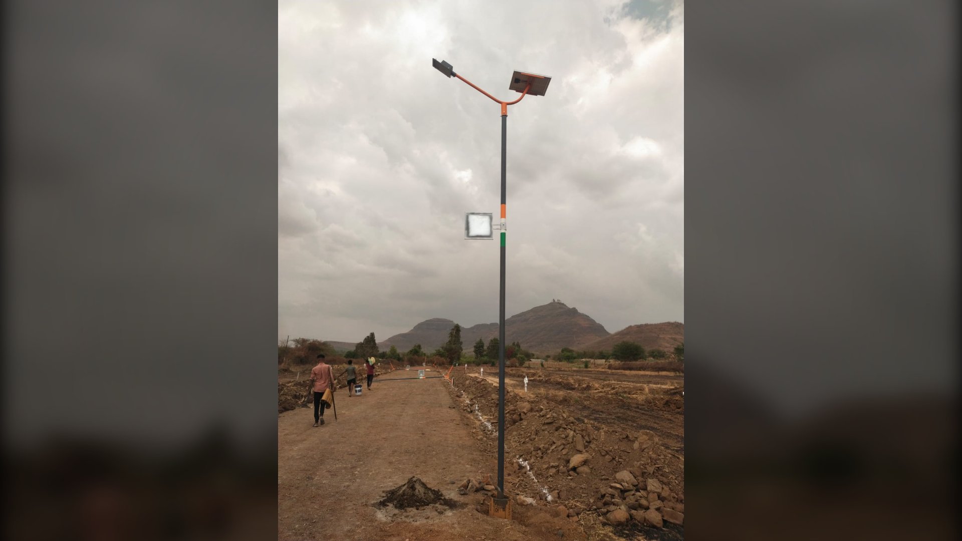 15W Decorative Solar Street Light Project Nashik – main project image