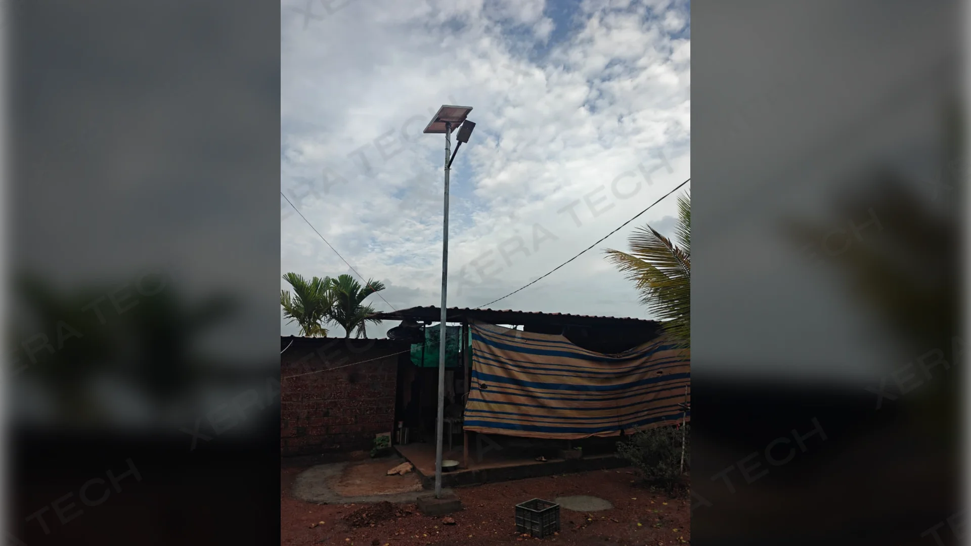 18W Solar Street Light Installation Janardan Swami Ashram – main project image