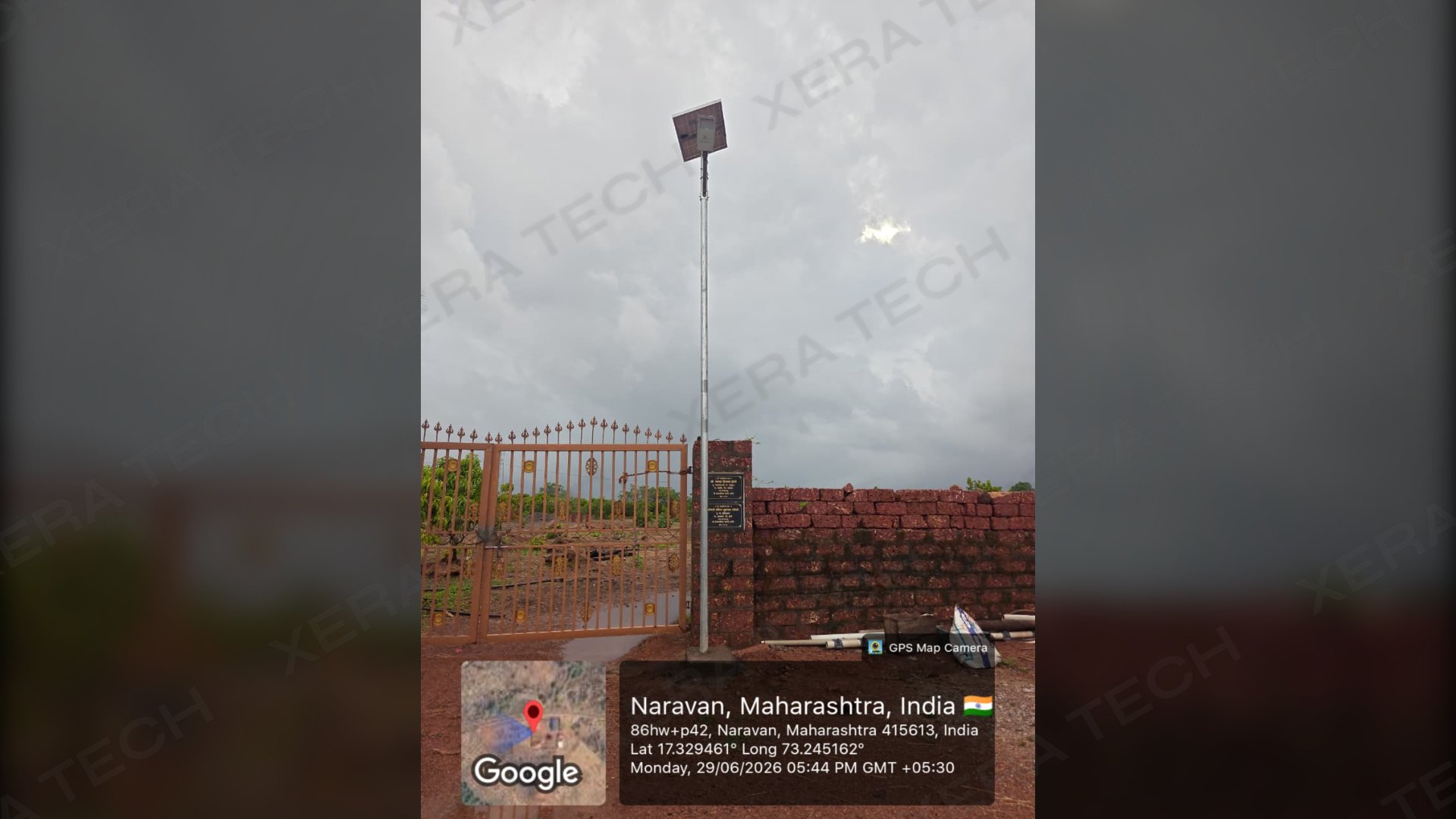 18W Solar Street Light Installation Janardan Swami Ashram thumbnail 6