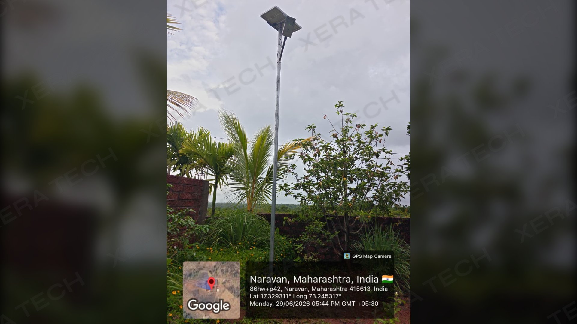 18W Solar Street Light Installation Janardan Swami Ashram thumbnail 9